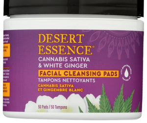 Desert Essence: Pad Cleansing Cannbs Gngr, 50 Pc - RubertOrganics