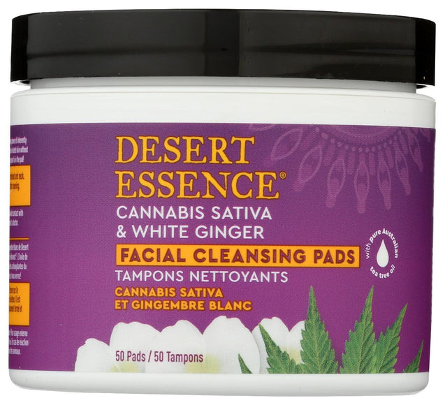 Desert Essence: Pad Cleansing Cannbs Gngr, 50 Pc - RubertOrganics