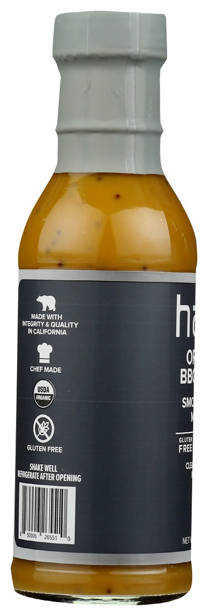 Haks Bbq: Organic Smoked Maple Mustard Bbq Sauce, 14.25 Oz