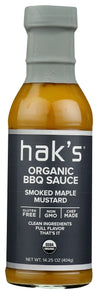 Haks Bbq: Organic Smoked Maple Mustard Bbq Sauce, 14.25 Oz