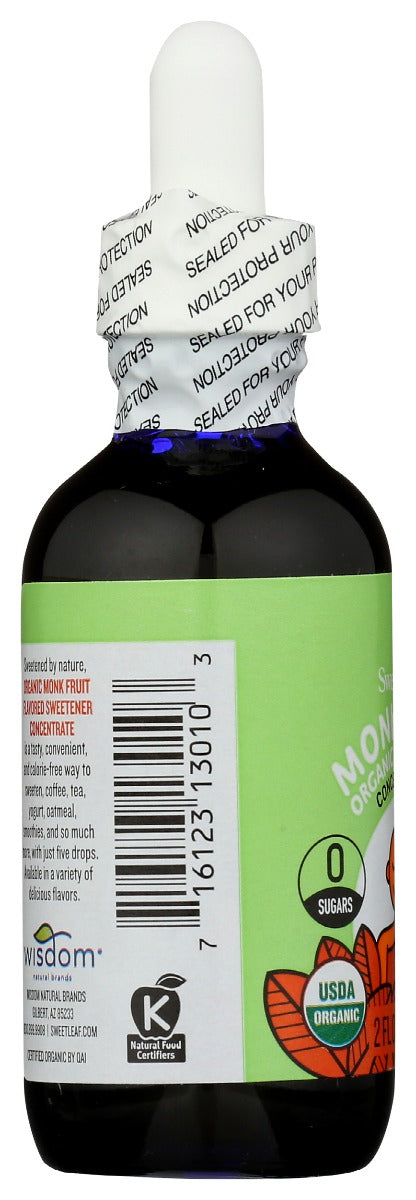 Sweetleaf Stevia: Monk Fruit Organic Sweetener Unflavored, 2 Oz