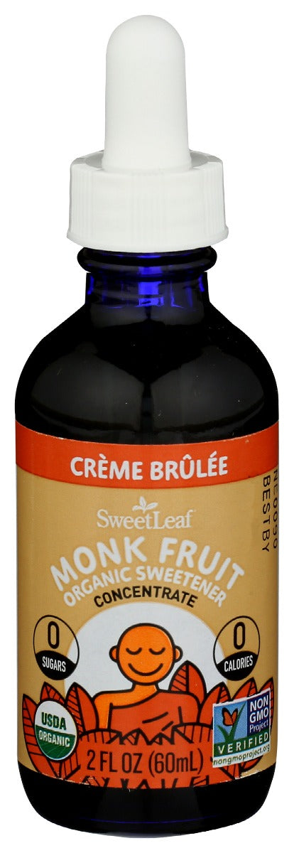 Sweetleaf Stevia: Monk Fruit Organic Sweetener Creme Brulee, 2 Oz