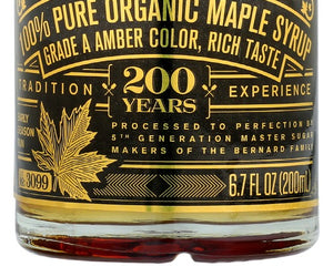 Bernard: Pure Organic Maple Syrup, 6.7 Fo
