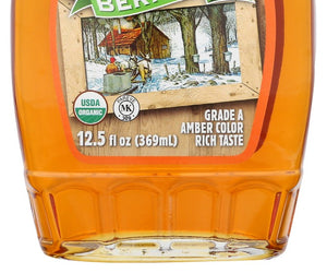Bernard: Pure Organic Maple Syrup, 12.5 Fo