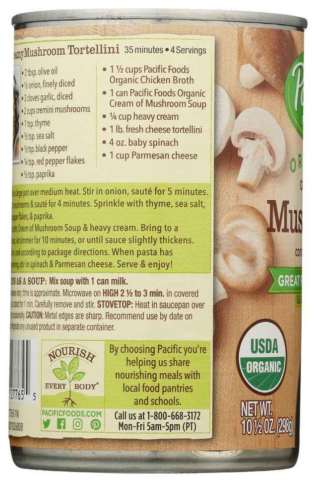 Pacific Foods: Soup Mushroom Creamy, 10.5 Oz - RubertOrganics