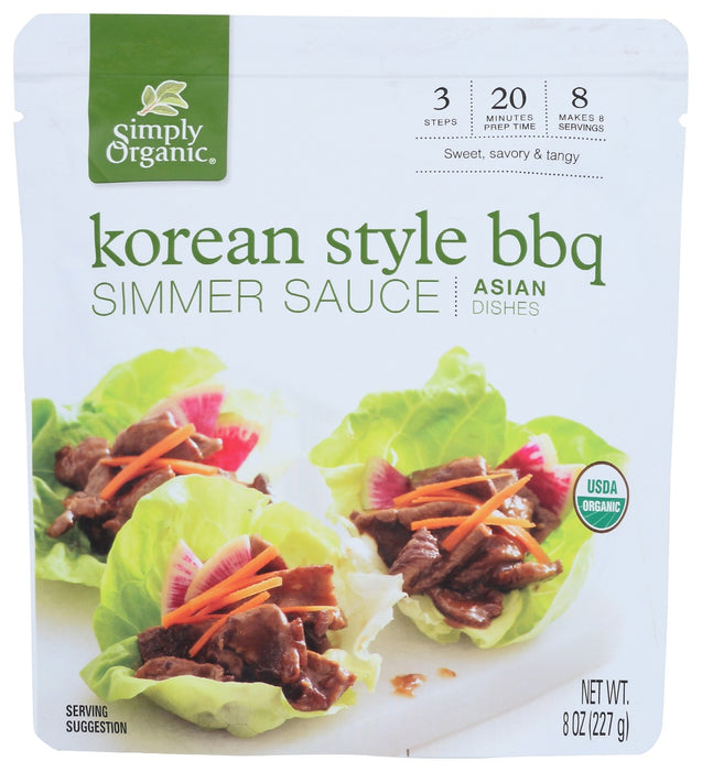 Simply Organic: Korean Bbq Simmer Sauce, 8 Oz