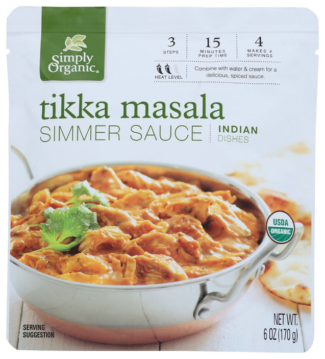 Simply Organic: Sauce Tikka Masala Org, 6 Oz