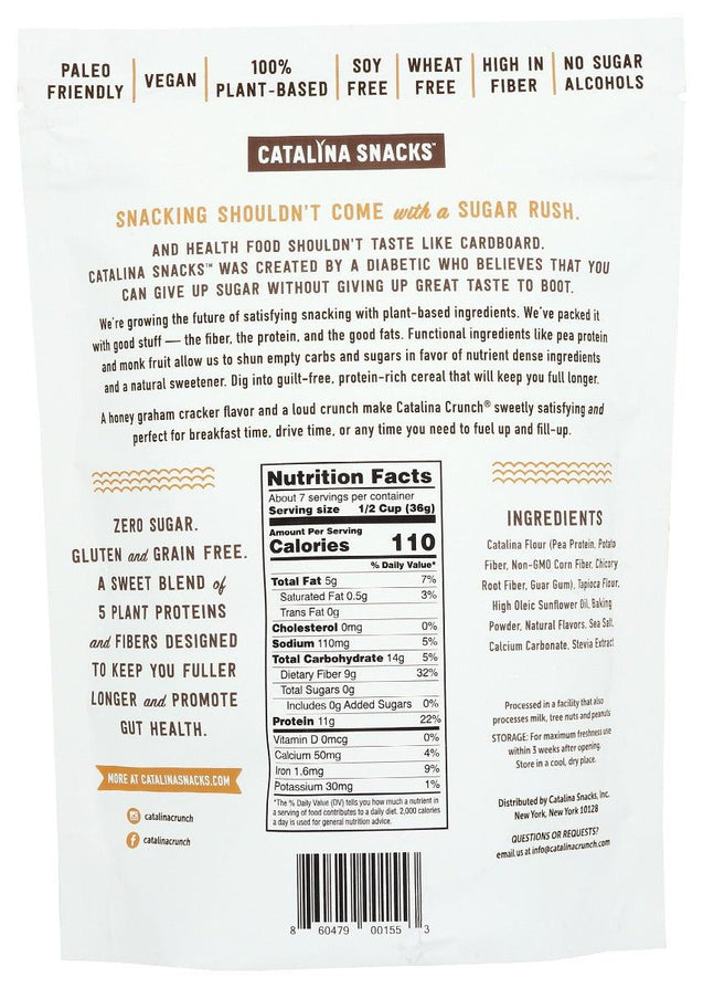 Catalina Snacks: Cereal Honey Graham, 9 Oz - RubertOrganics