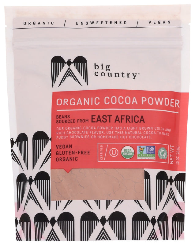 Big Country Foods: Organic Cocoa Powder, 10 Oz