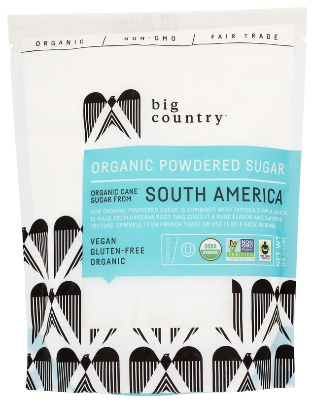 Big Country Foods: Organic Powdered Sugar, 16 Oz