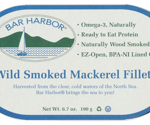Bar Harbor: Mackerel Fillet Wld Smkd, 6.7 Oz - RubertOrganics