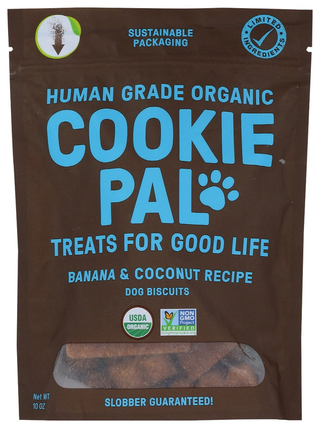 Cookie Pal: Organic Banana & Coconut Recipe Dog Biscuits, 10 Oz