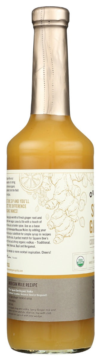 Square One Organic Spirits: Spicy Ginger Syrup, 750 Ml