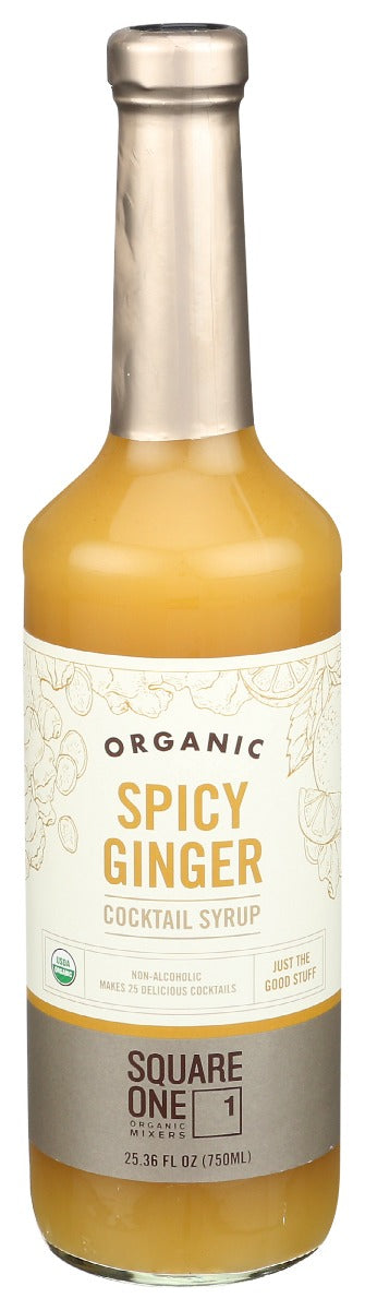 Square One Organic Spirits: Spicy Ginger Syrup, 750 Ml