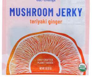 Eat The Change: Organic Teriyaki Ginger Mushroom Jerky, 2 Oz