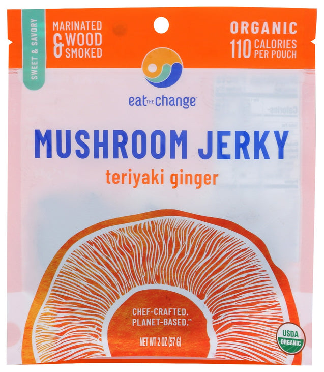 Eat The Change: Organic Teriyaki Ginger Mushroom Jerky, 2 Oz