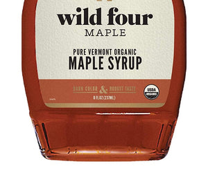Wild Four: Pure Vermont Organic Maple Syrup, 8 Fo
