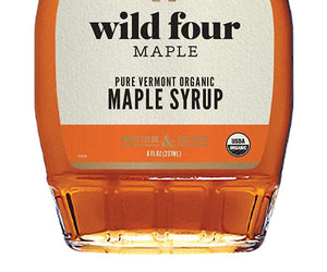 Wild Four: Pure Vermont Organic Maple Syrup, 8 Fo