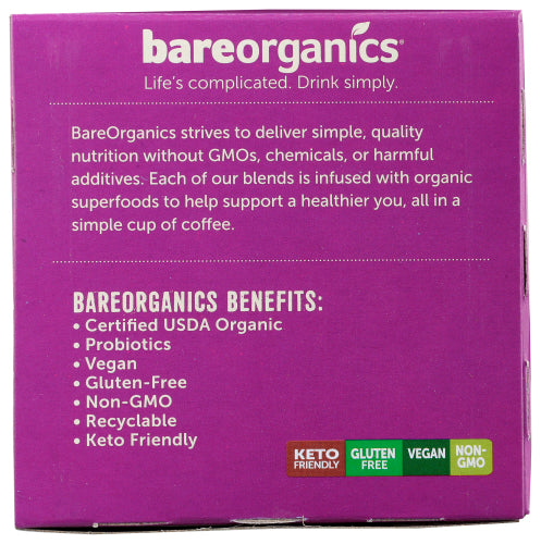 Bareorganics: Organic Immunity Coffee With Superfoods, 4.13 Oz