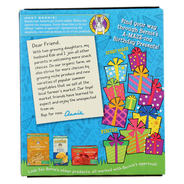 Annies Homegrown: Organic Crispy Birthday Cake Snack Bars, 3.9 Oz