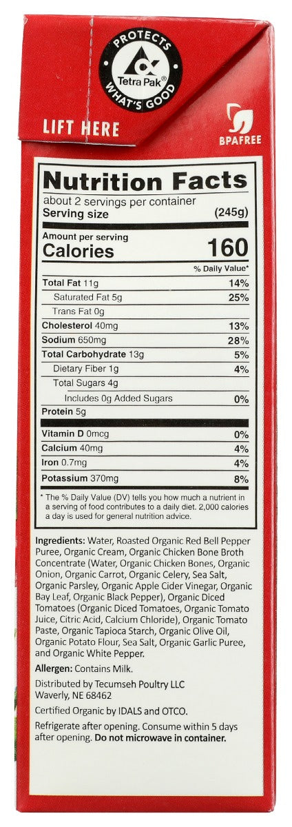 Smart Chicken: Organic Roasted Red Pepper And Tomato Soup, 16.9 Oz