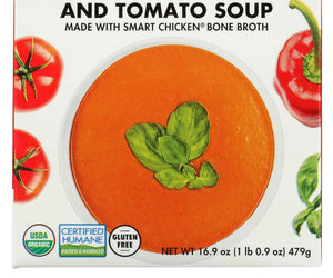 Smart Chicken: Organic Roasted Red Pepper And Tomato Soup, 16.9 Oz