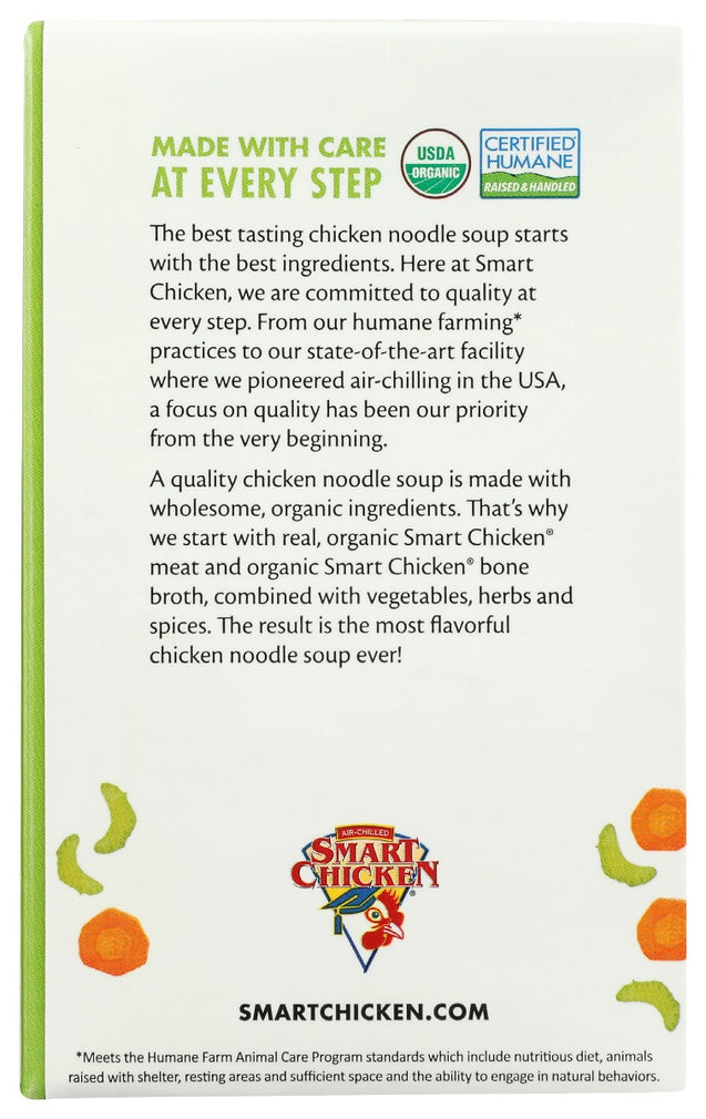 Smart Chicken: Organic Chicken Noodle Soup, 16.9 Oz