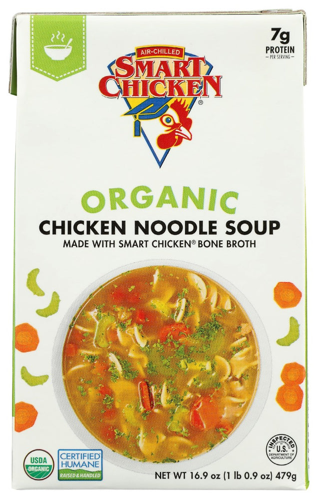 Smart Chicken: Organic Chicken Noodle Soup, 16.9 Oz