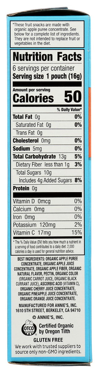 Annies Homegrown: Organic Peel A Parts Fruit Punch A Peel, 3.3 Oz