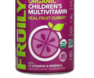 Fruily: Organic Childrens Multivitamin Gummy, 60 Ea