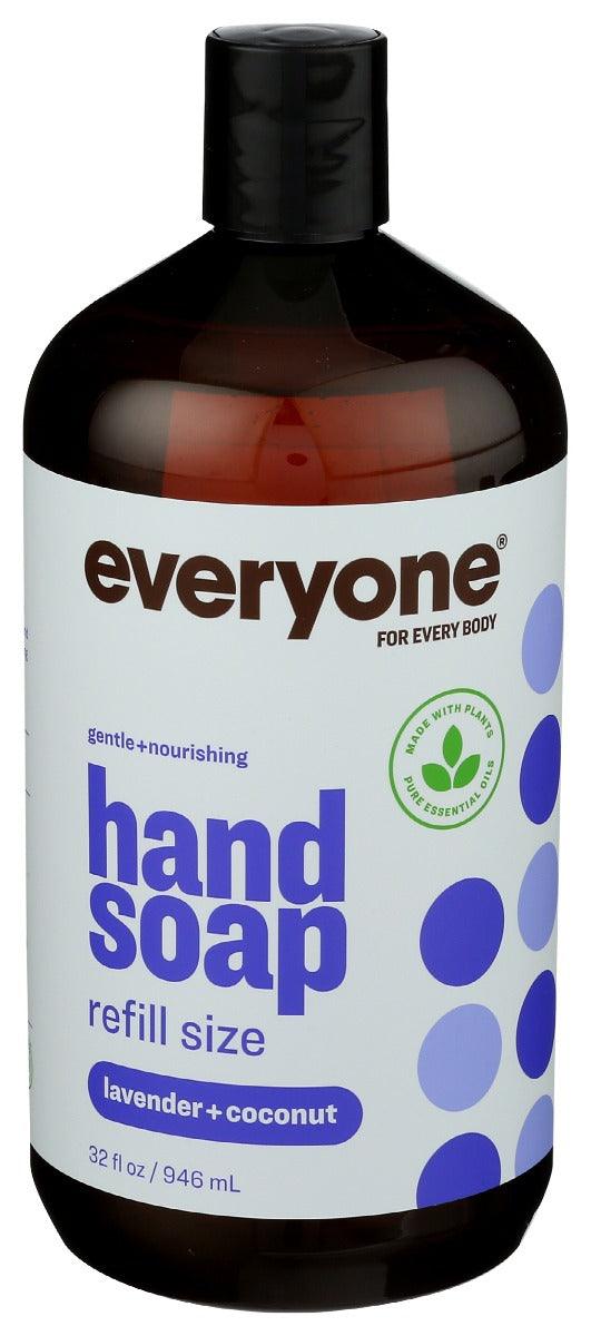 Everyone: Lavender Plus Coconut Hand Soap Refill, 32 Oz - RubertOrganics