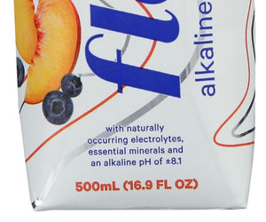 Flow Water: Organic Flavored Peach Plus Blueberry Spring Water, 16.9 Fo
