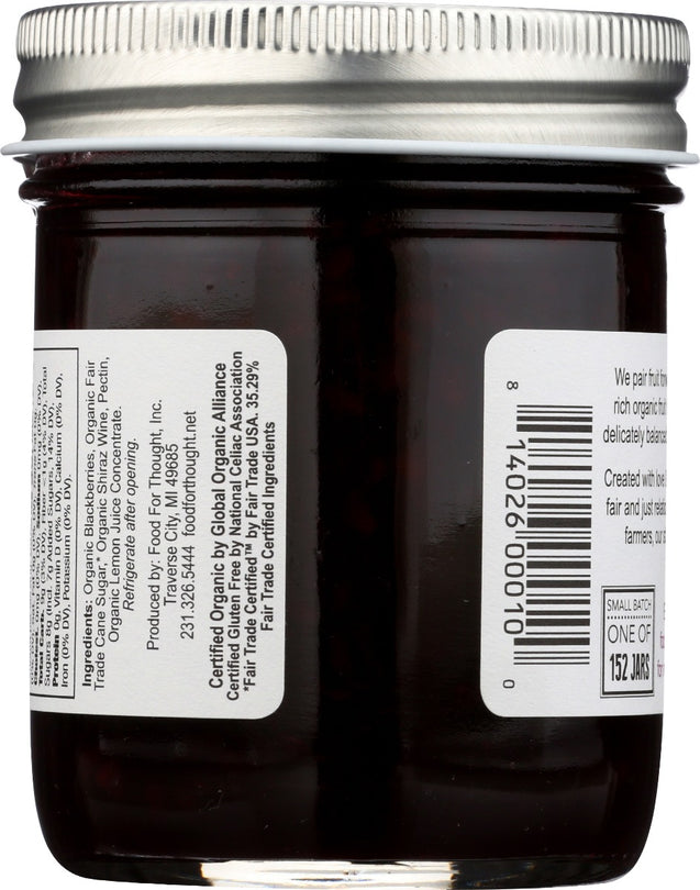 Food For Thou_Organic Blackberry Shiraz Preserves, 9 Ozgh