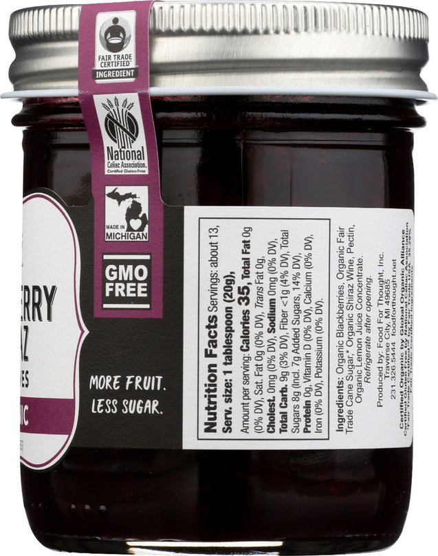 Food For Thou_Organic Blackberry Shiraz Preserves, 9 Ozgh