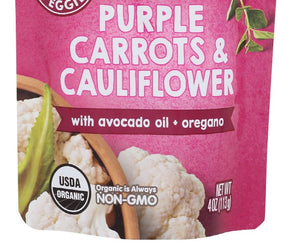 Happy Baby: Organic Purple Carrots And Cauliflower With Avocado Oil And Oregano, 4 Oz