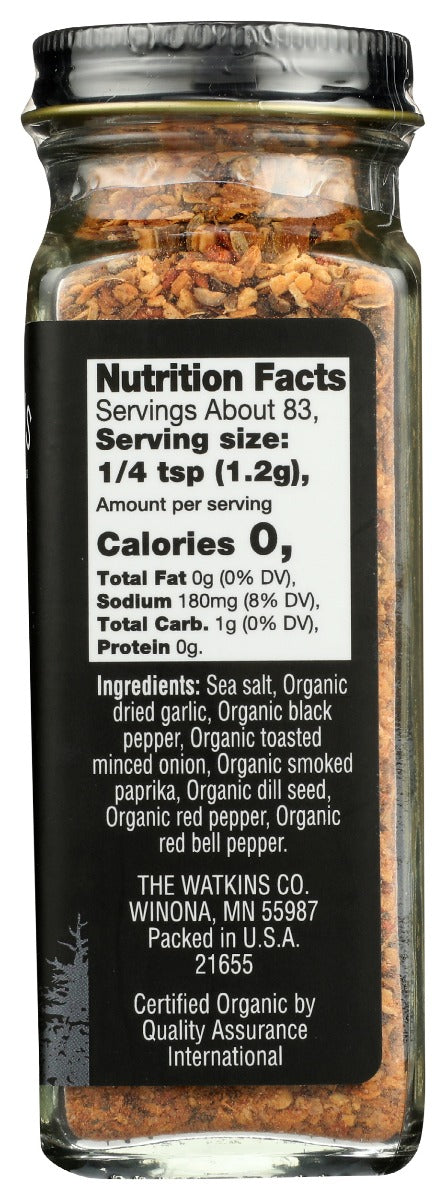 Watkins: 1868 Organic Grilling Seasoning Steak, 3.5 Oz