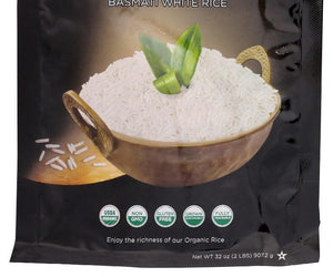 Earth's Promise: Organic Basmati White Rice, 2 Lb - RubertOrganics