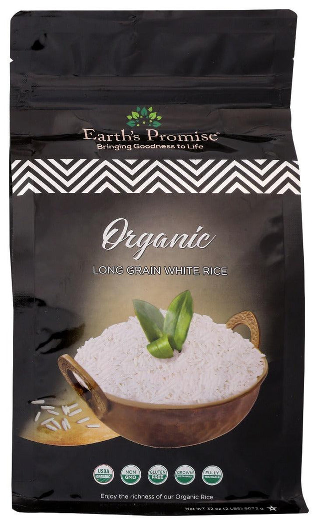 Earth's Promise: Organic Long Grain White Rice, 2 Lb - RubertOrganics