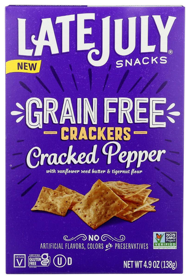 Late July: Cracker Cracked Pepper, 4.9 Oz - RubertOrganics