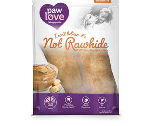 Paw Love: Not Rawhide Peanut Butter, 2 Pc