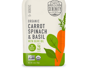 Serenity Kids: Pouch Organic Carrots Spinach, 3.5 Oz
