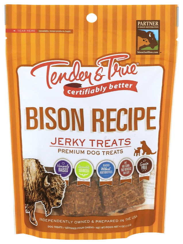 Tender And True: Bison Recipe Jerky Treats, 4 Oz