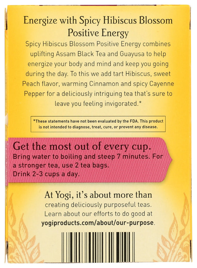 Yogi Teas: Spicy Hibiscus Tea Organic, 16 Bg