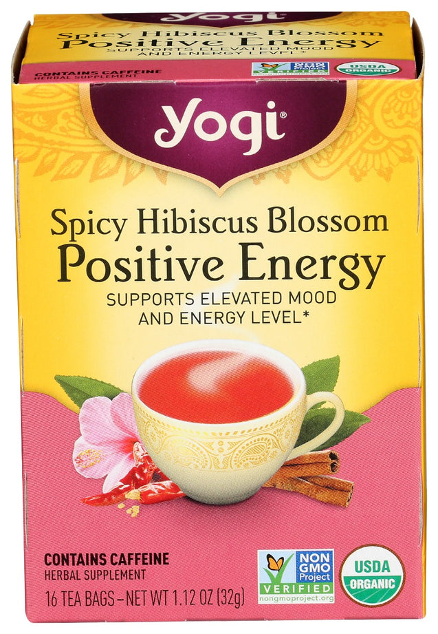 Yogi Teas: Spicy Hibiscus Tea Organic, 16 Bg