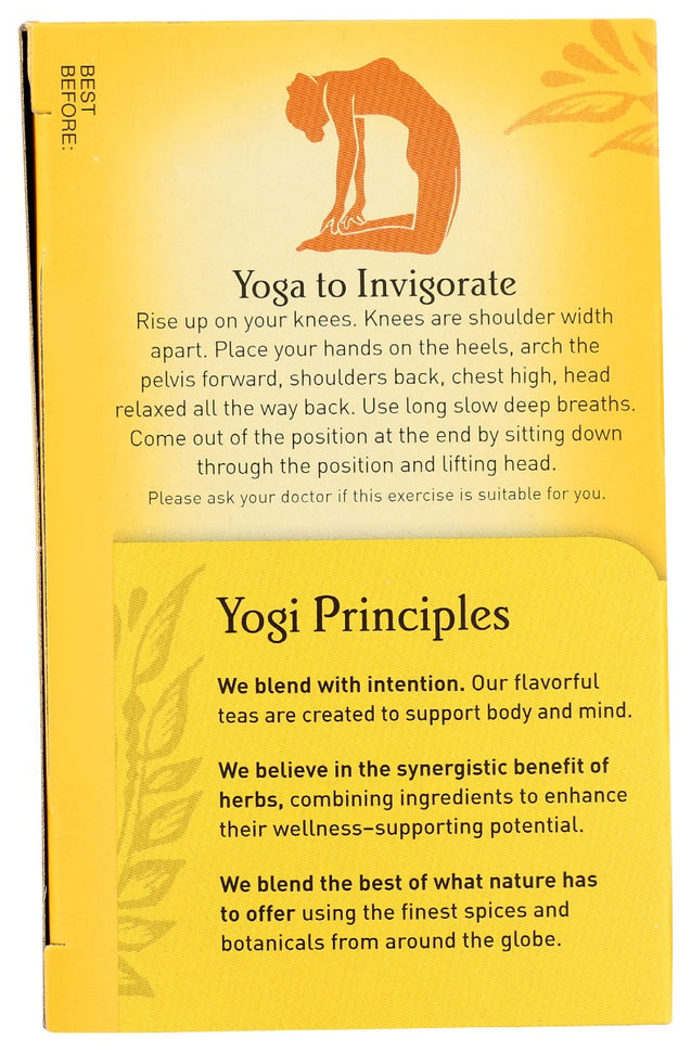 Yogi Teas: Sweet Ginger Citrus Tea Organic, 16 Bg