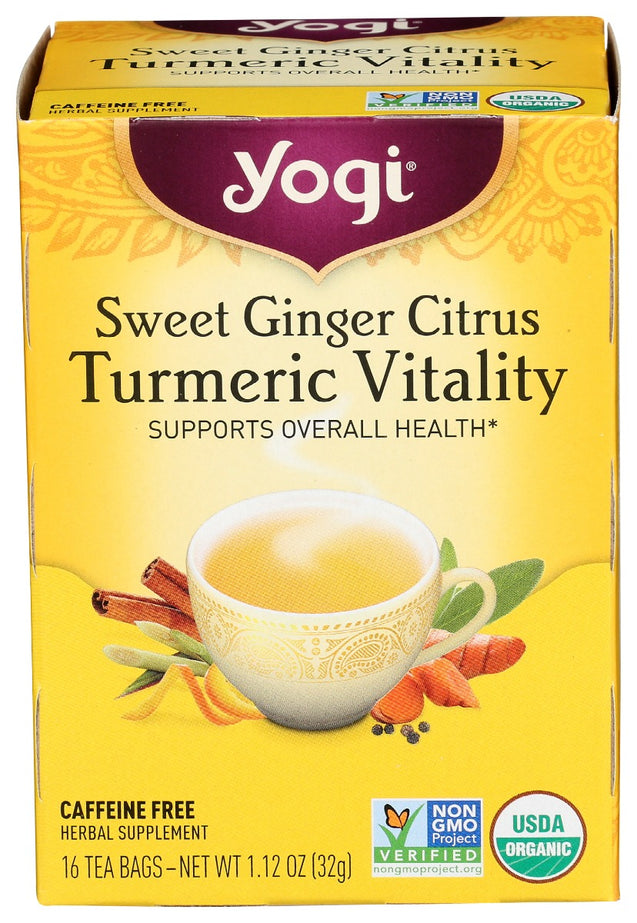 Yogi Teas: Sweet Ginger Citrus Tea Organic, 16 Bg