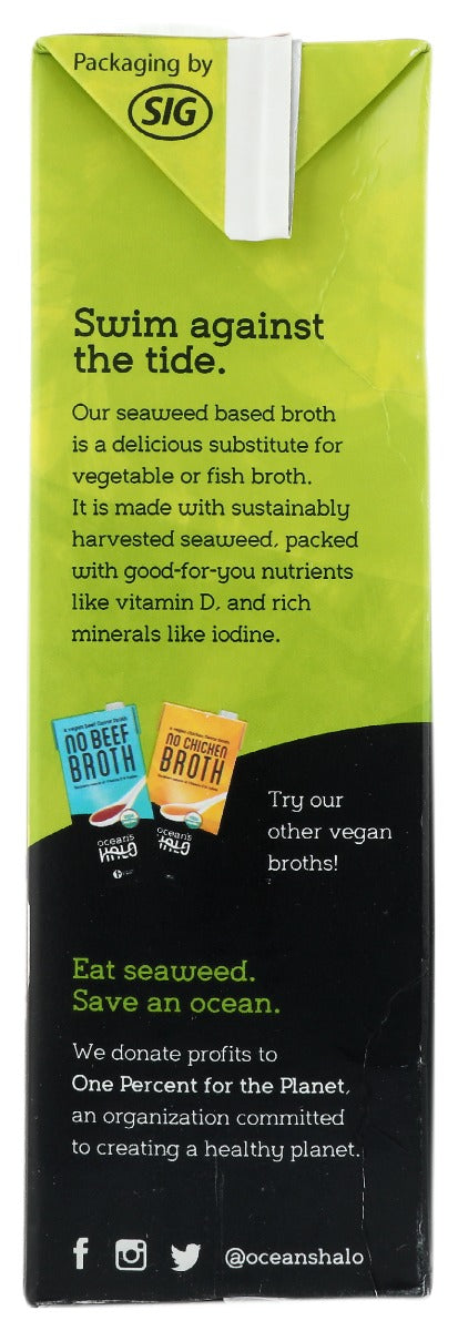 Oceans Halo: Organic No Fish Broth, 32 Oz