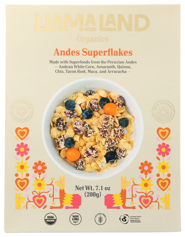 Llamaland Organics: Cereal Andes Superflakes, 7.1 Oz