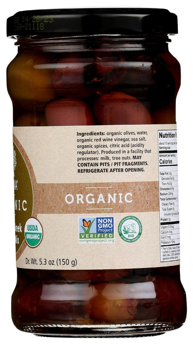 Divina: Olive Mix Pitted Greek Organic, 5.3 Oz - RubertOrganics