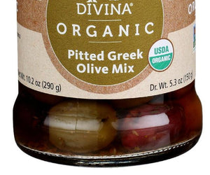 Divina: Olive Mix Pitted Greek Organic, 5.3 Oz - RubertOrganics